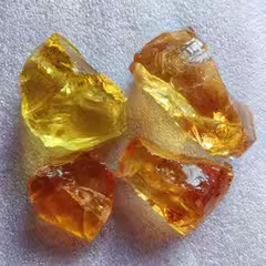Golden glass stone stone living room decoration teaching specimen raw stone mineral crystal colorful wool