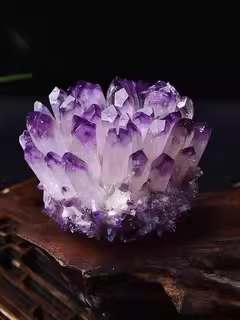 Natural amethyst cluster original stone decoration bracelet degaussed home living room office desktop decoration ornamental stone