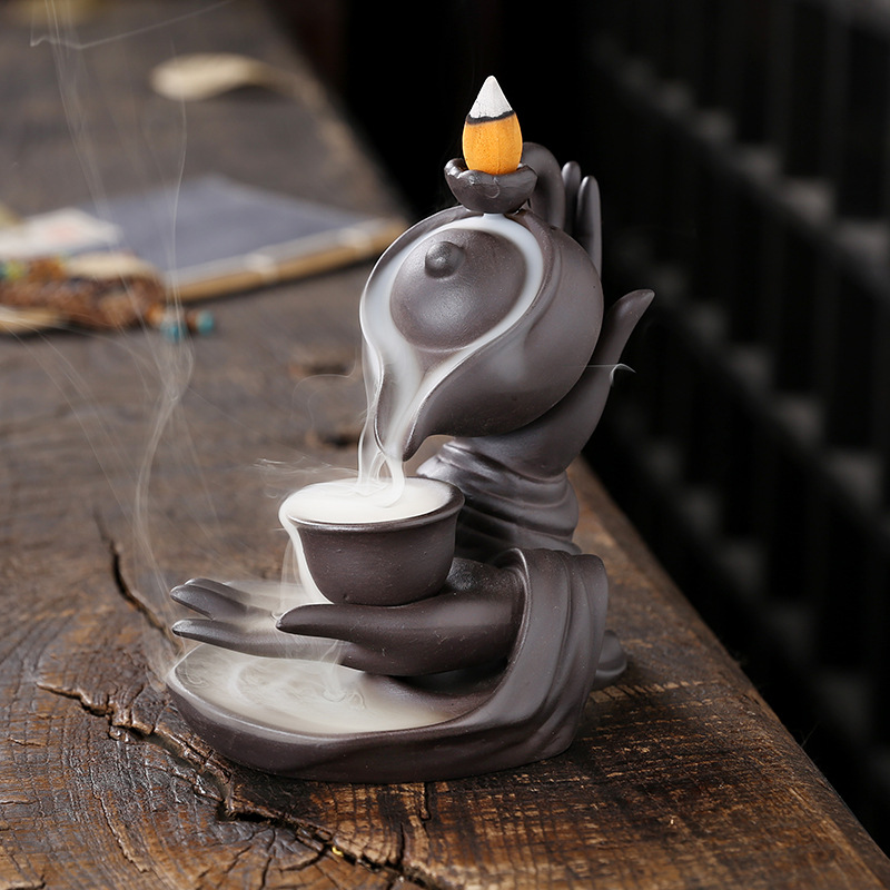 Hand hanging pot high impact reflux incense burner Creative teapot reflux sandalwood home decoration