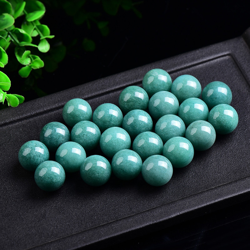 Natural Aventurine Jade Crystal Ball Green Aventurine Jade Seven Star Array Small Ball Home Feng Shui Ornaments