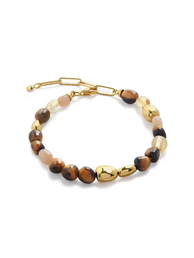 Monica Bracelet Rio Bide Caramel Gemstone Beaded Bracelet Women