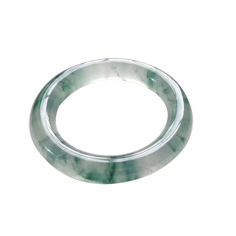 Jade Bracelet Authentic Natural Jade Rough Ice Species Floating Flower Concubine Jade Bracelet Women's Jade Braceletcustom